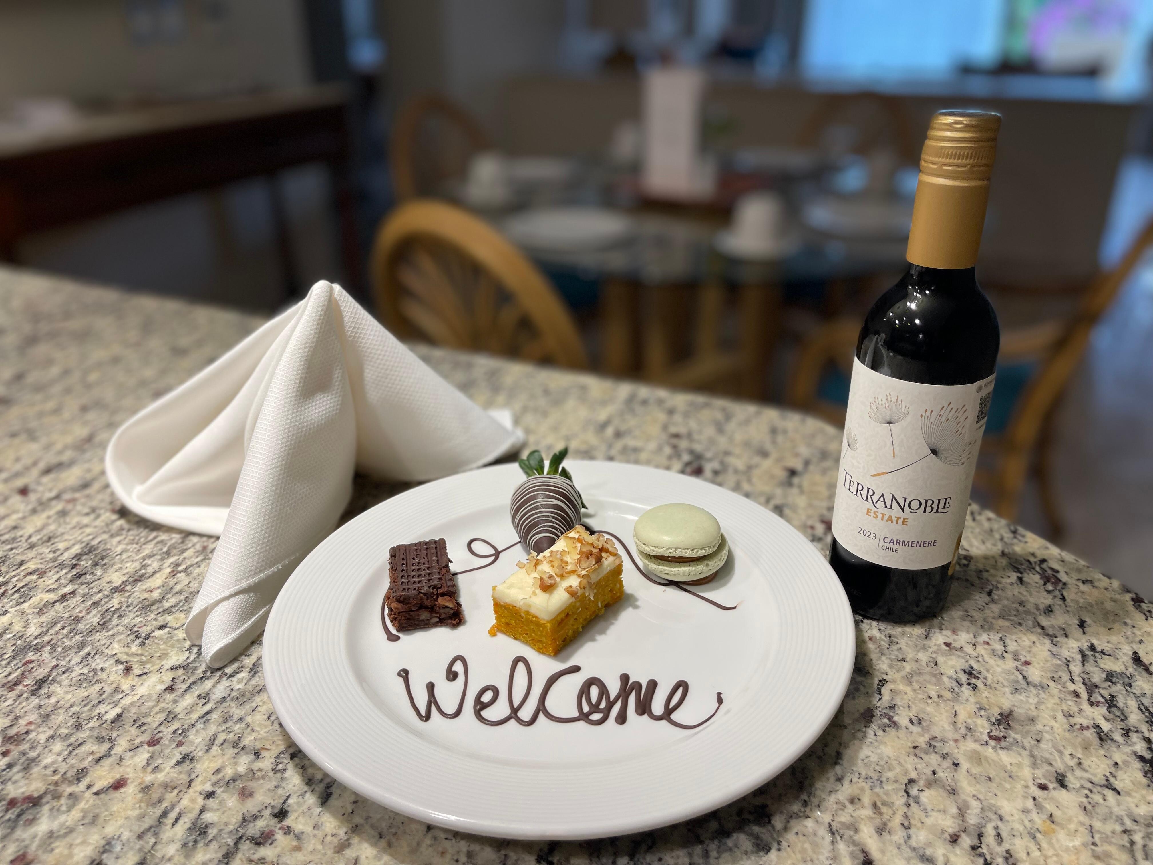 Welcome treat in our room