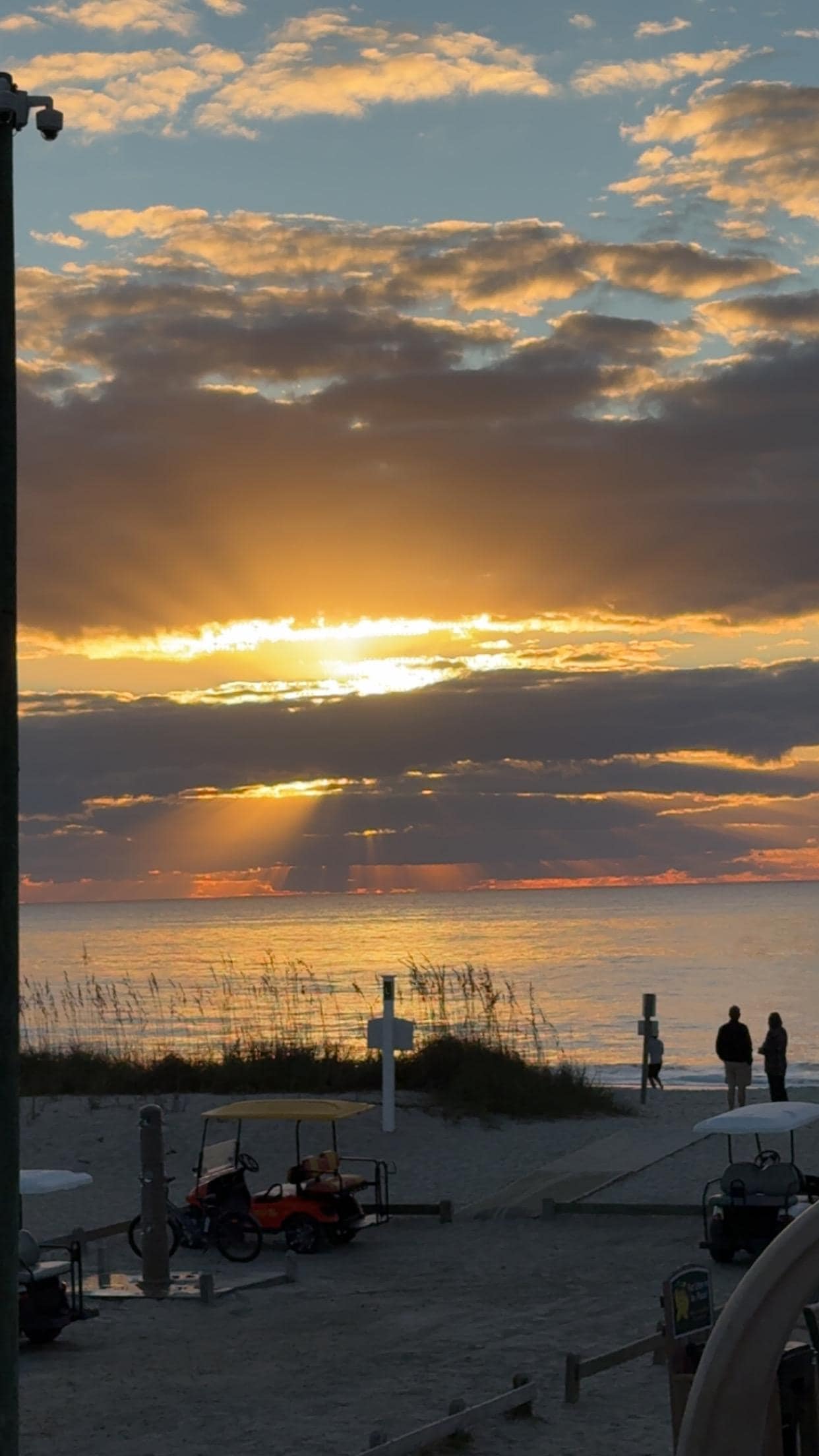 Sunrise from the porch