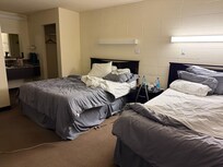 We paid for a queen and got a double bed that was so okd