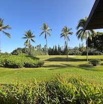 View of fairway from living room