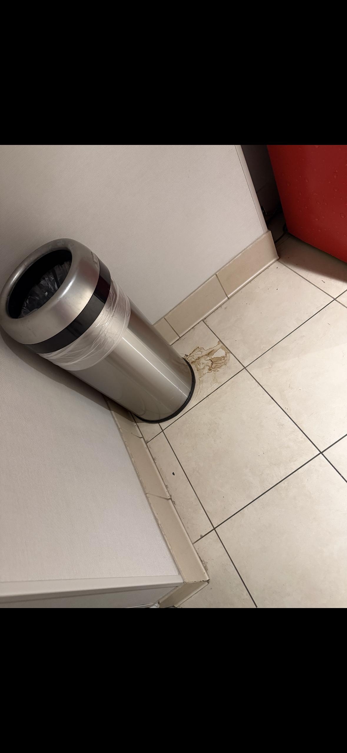 Sticky film of some sort on the floor