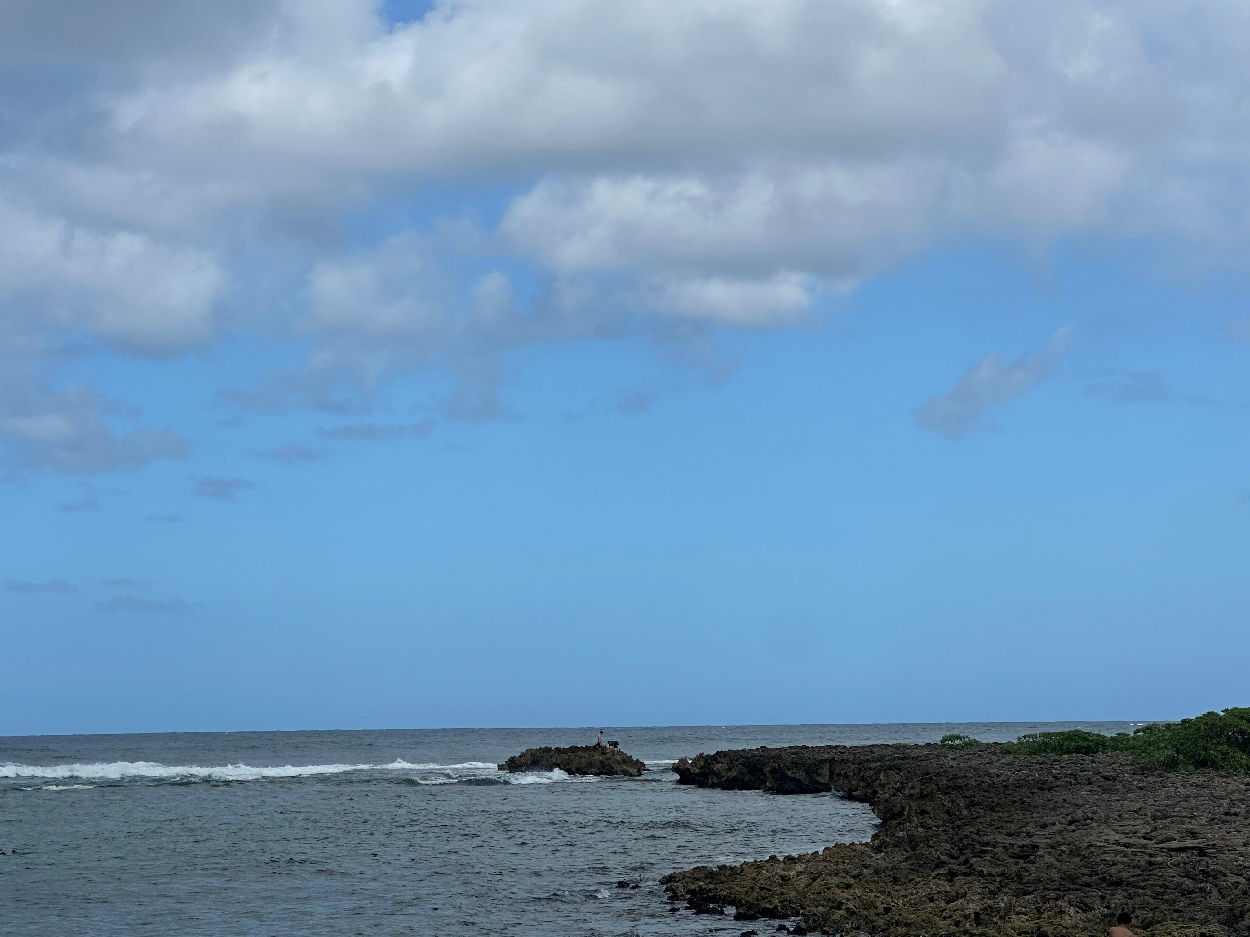 The reef jetty in the bay. The kids loved exploring here. 