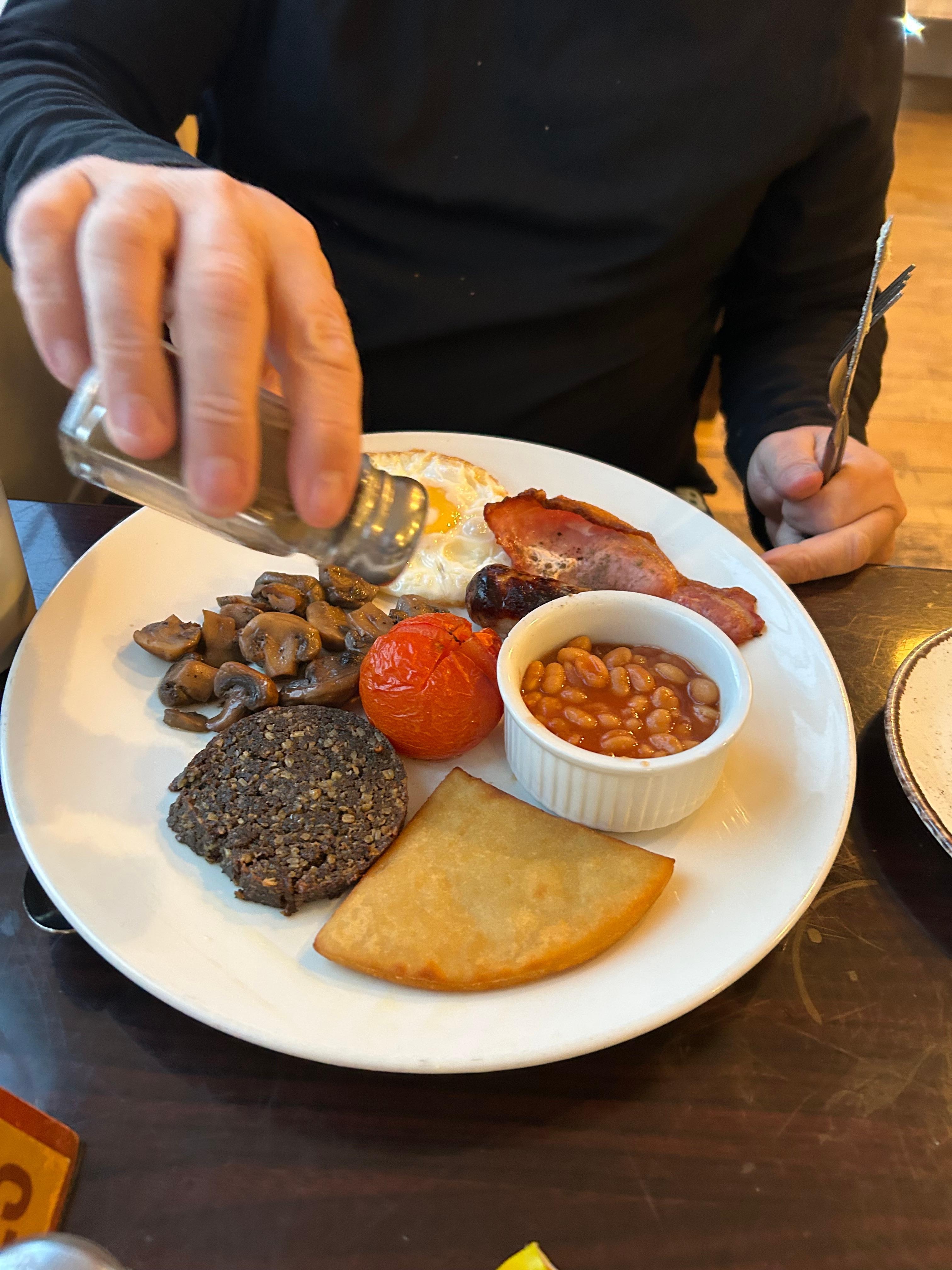 Scottish breakfast - also delicious!