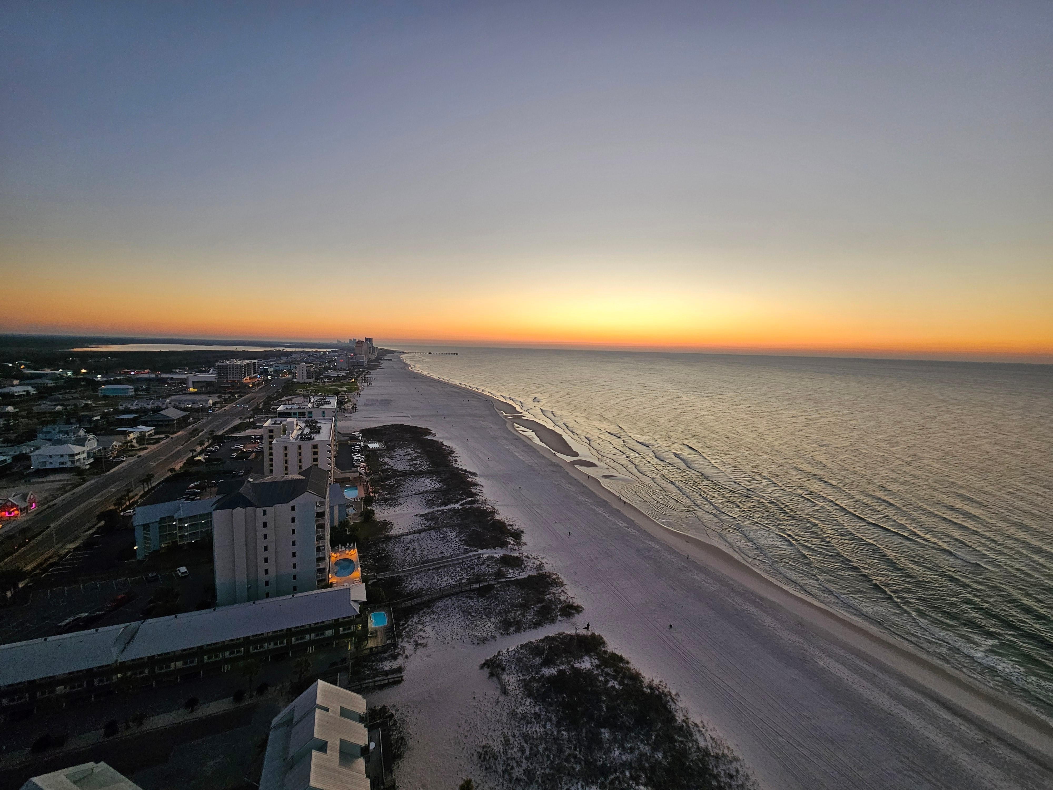 Sunrise from the balcony