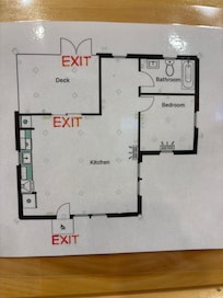 That’s all there is to the floor plan. It wasn’t bad just too small for five of us