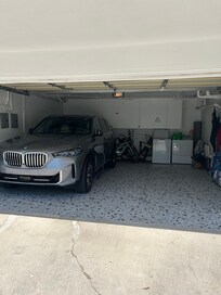 On site parking garage and has washer/dryer for laundry