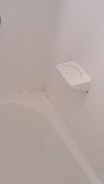 Shower was dirty but, it had also been painted over instead of being replaced with a glazed paint...slip hazard