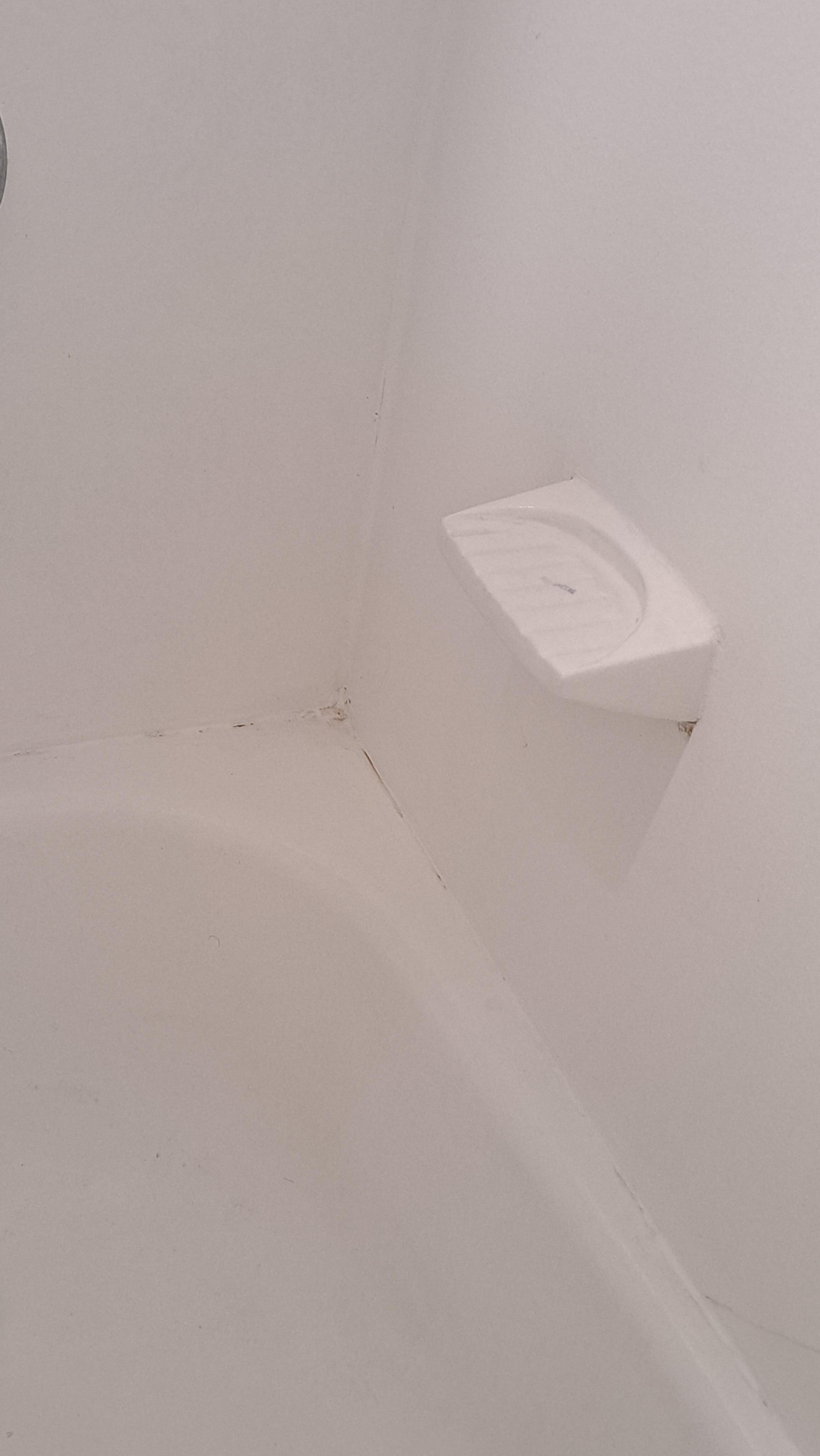 Shower was dirty but, it had also been painted over instead of being replaced with a glazed paint...slip hazard
