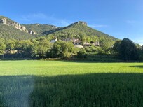 Dorpje vanaf de Tarn