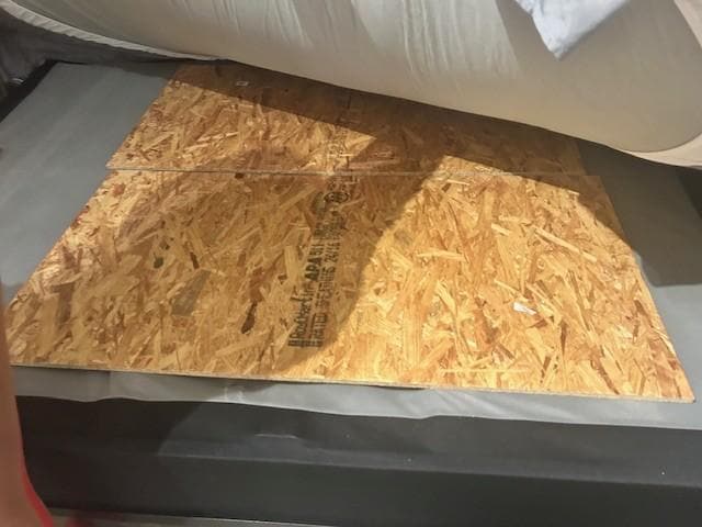 I had to go buy sheets of wood to cover both side & better address the issue. They did not feel I should be reimbursed for this. I do not feel I should have had to do it at all.
