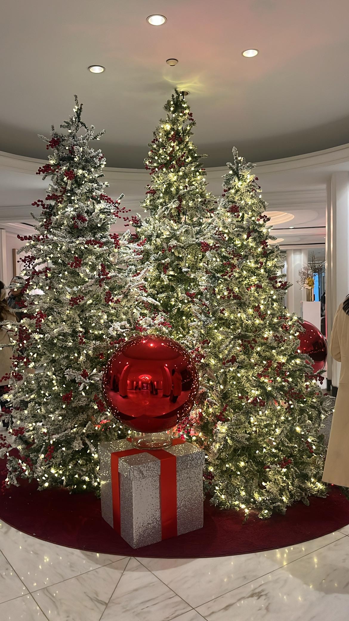 Beautiful lobby area decorated