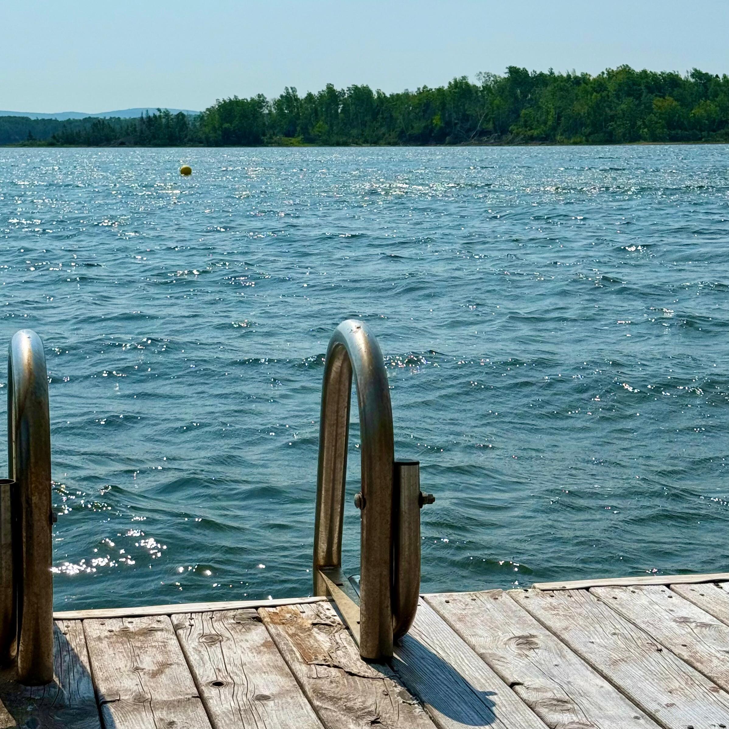 The dock midday. 