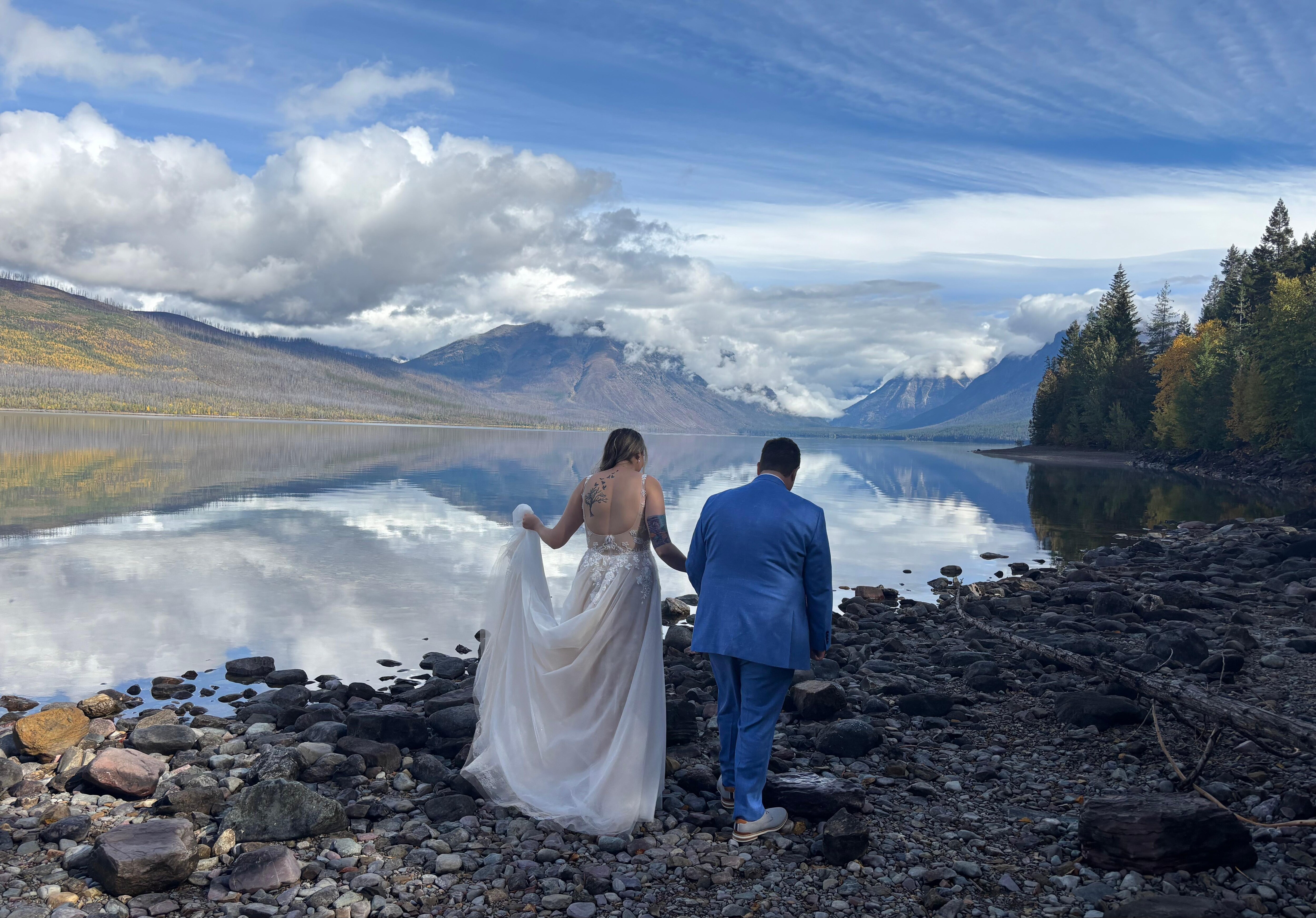 My son’s wedding day in Glacier National Park