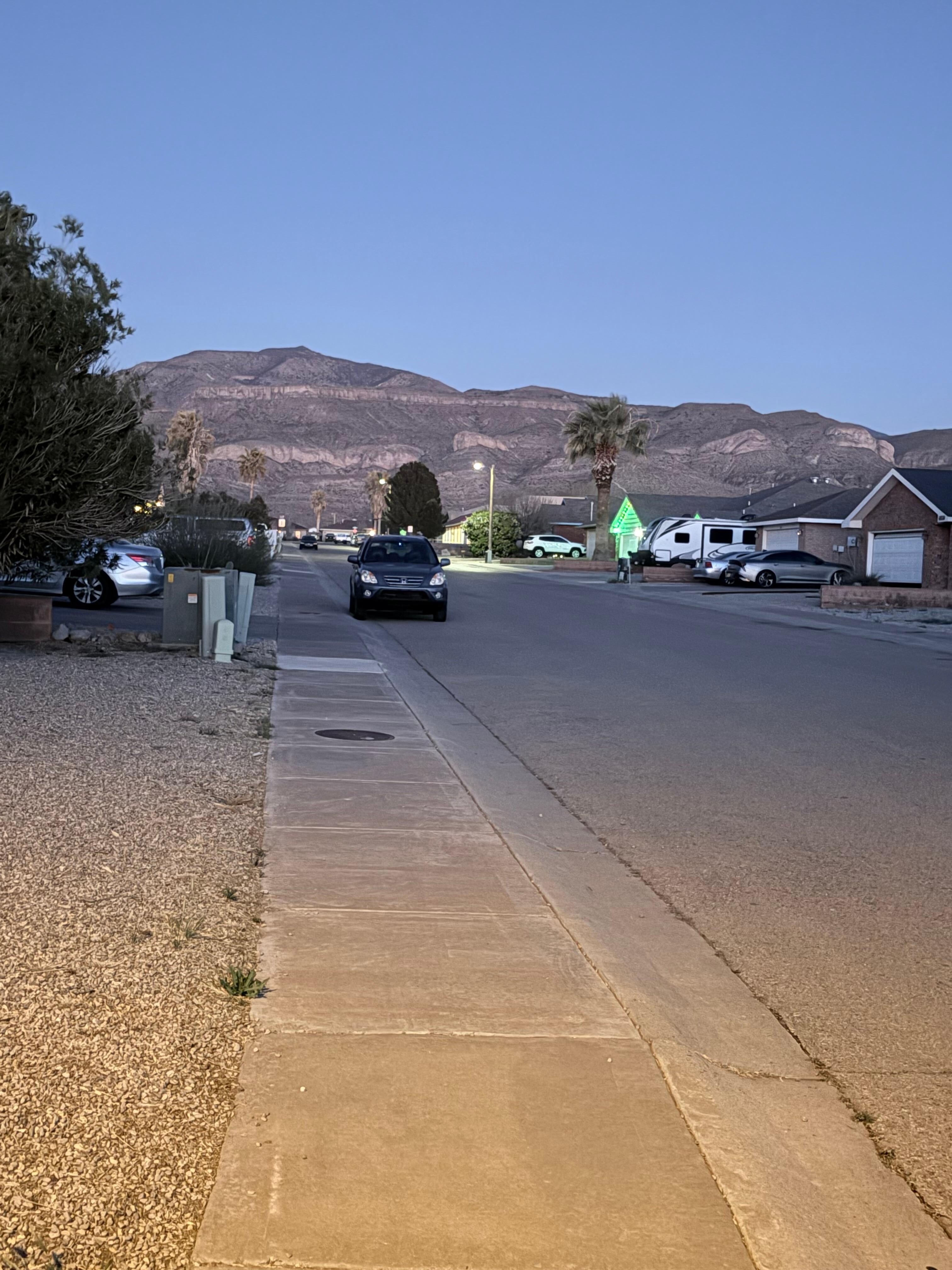 View from corner of street