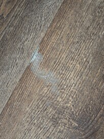 Stain on floor.