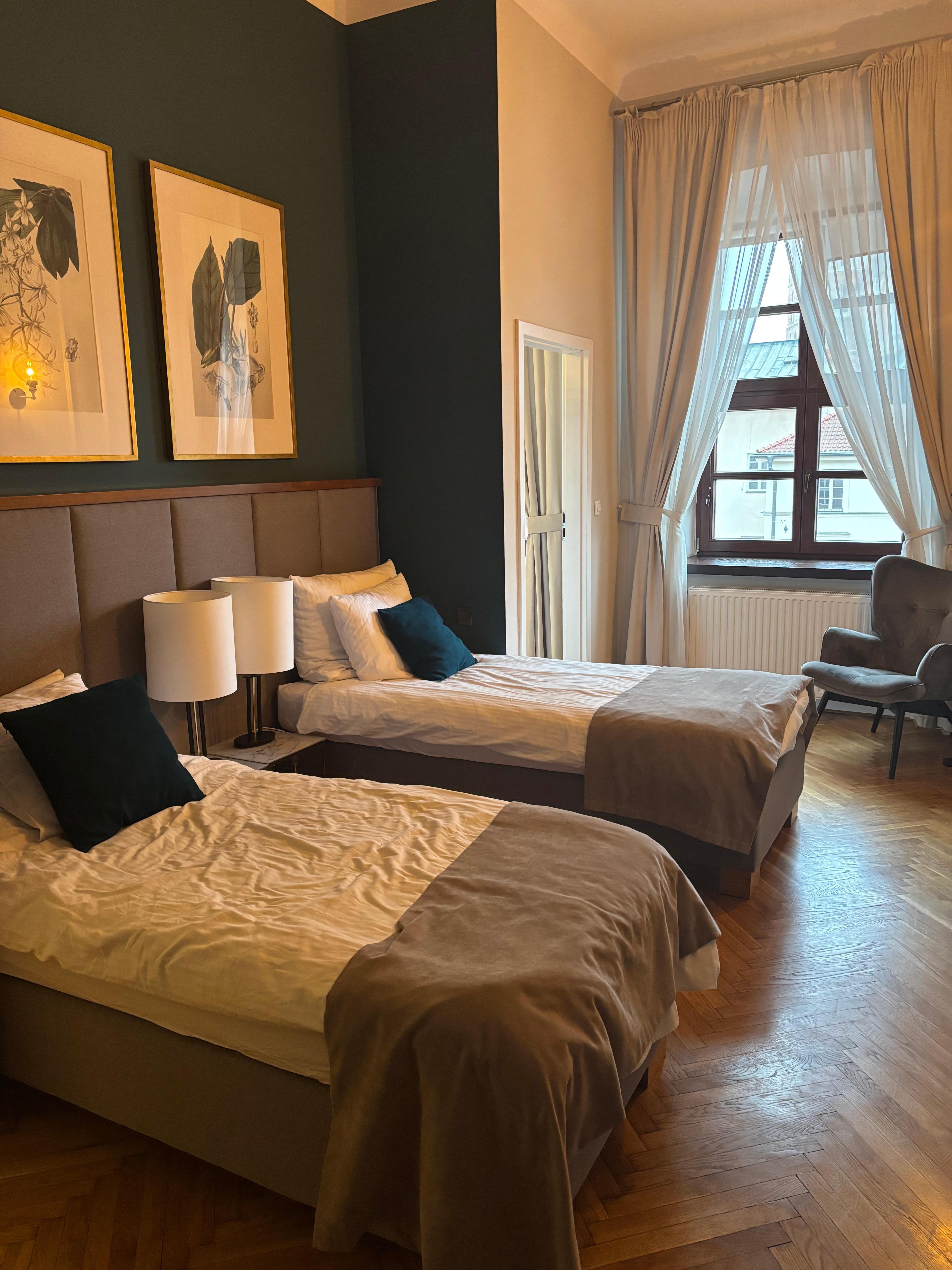 The twin interconnected room-again beautiful and spacious 