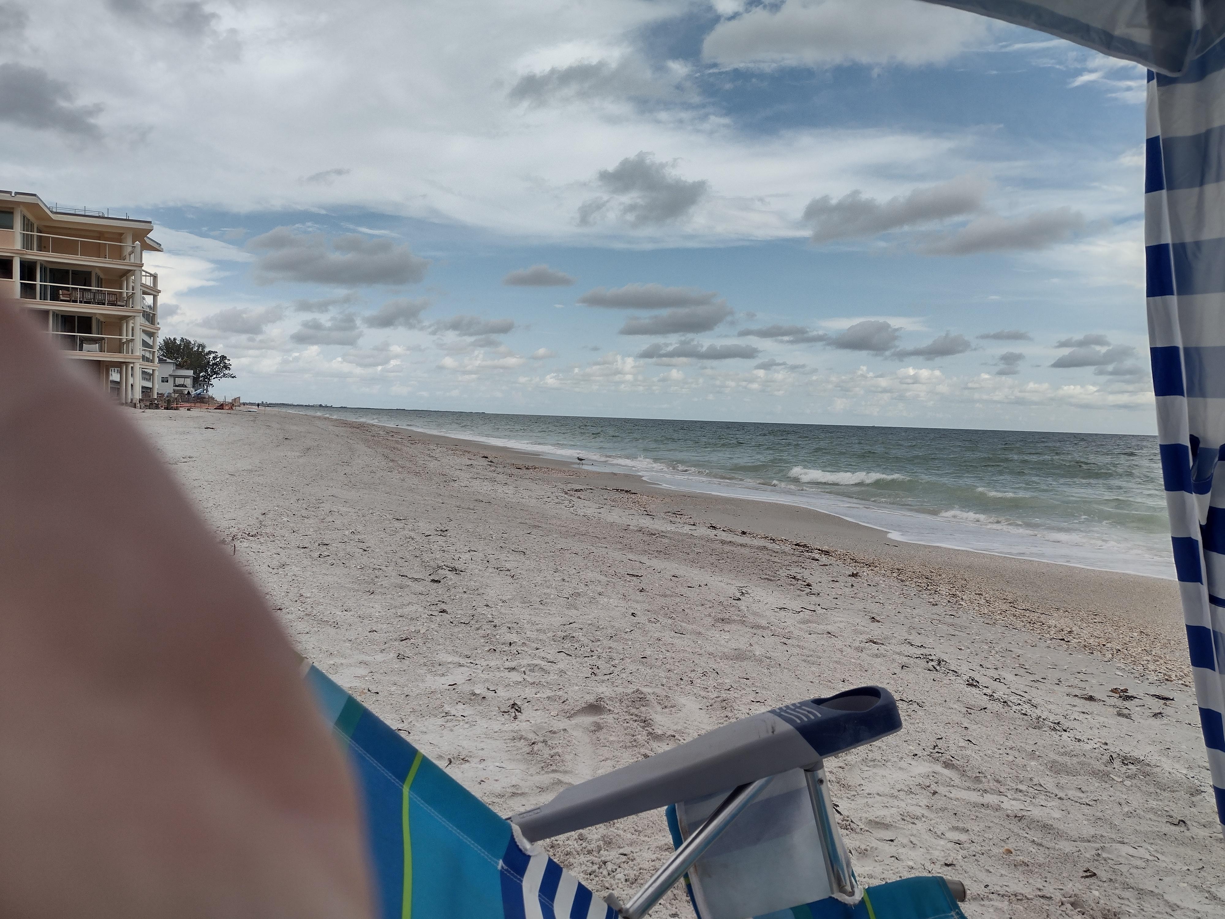 Had the beach to ourselves