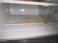 Fridge smelled like rotting fish and did not work properly the whole trip