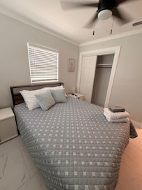 Mattress and pillows were super comfortable to sleep in.