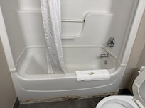 Trim around tub off