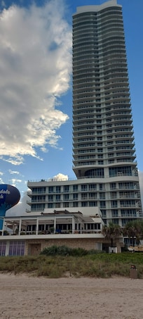 View of Lyfe Resort from the Beach