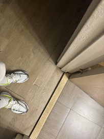 The door frames were rotted and rusted. There was mold in the rooms