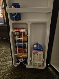 Spacious mini fridge