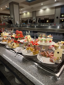 Even had chocolate covered strawberries