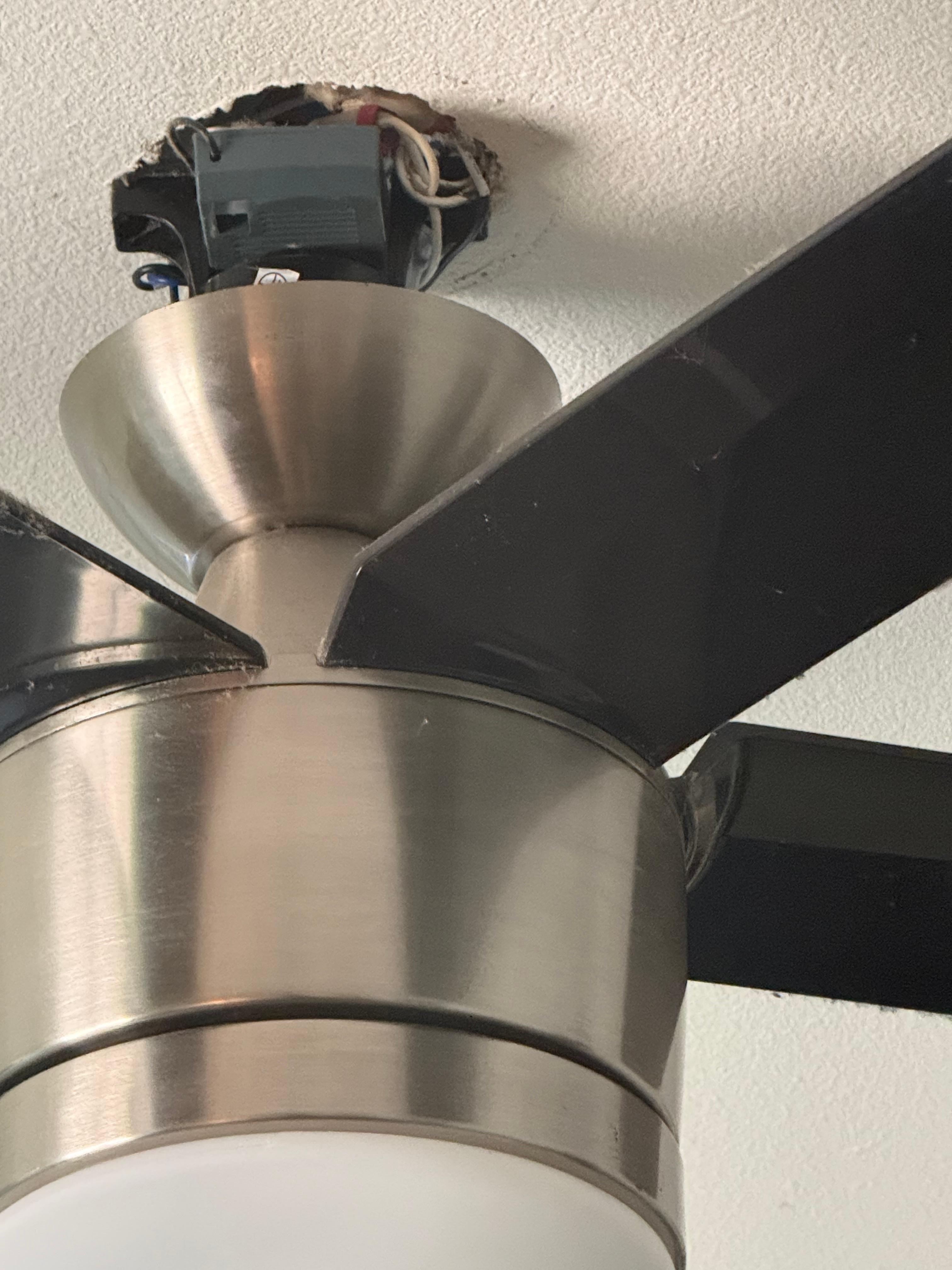 Ceiling fan not secure