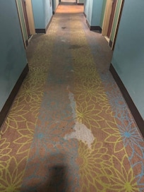 Completely worn thru