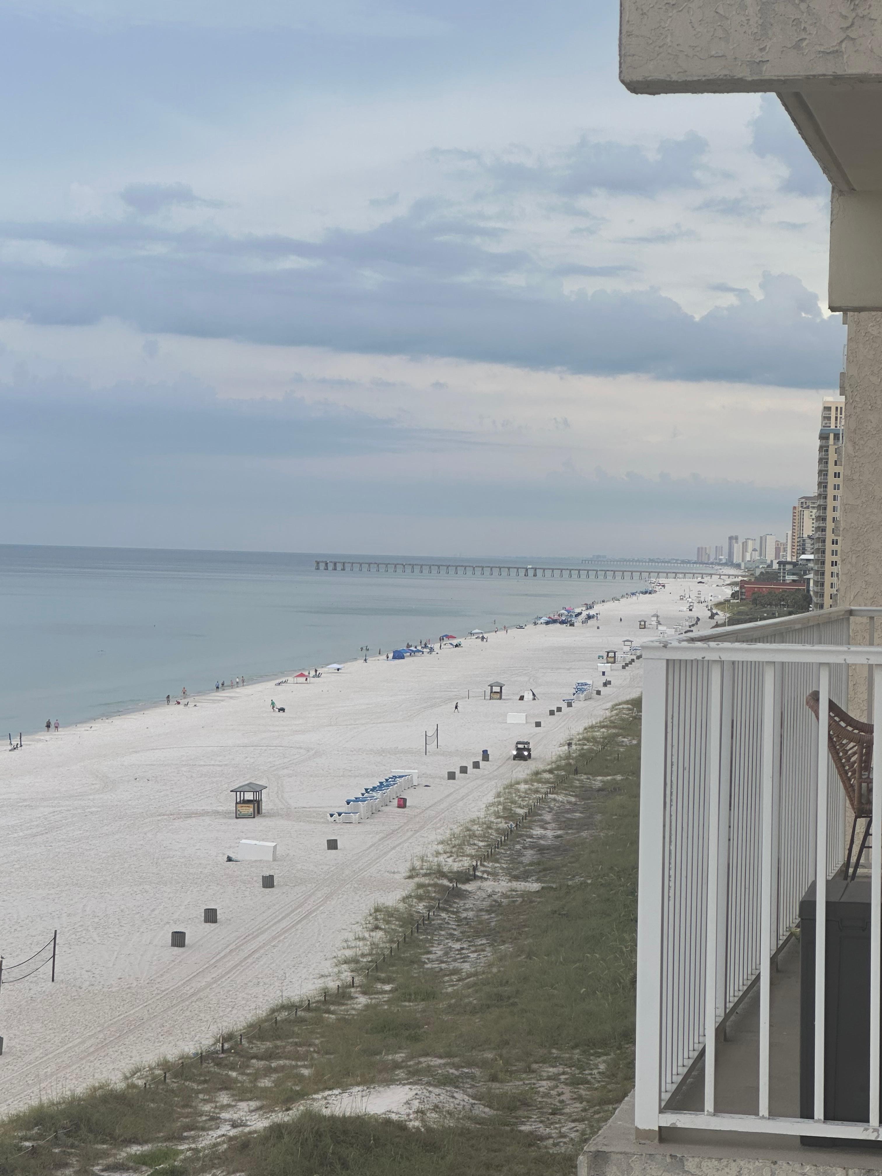 The view was beautiful.