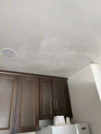 Ceiling half painted