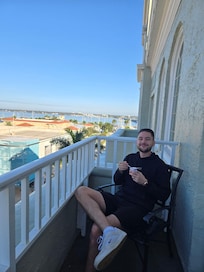 Had a beautiful view of the river from our room.