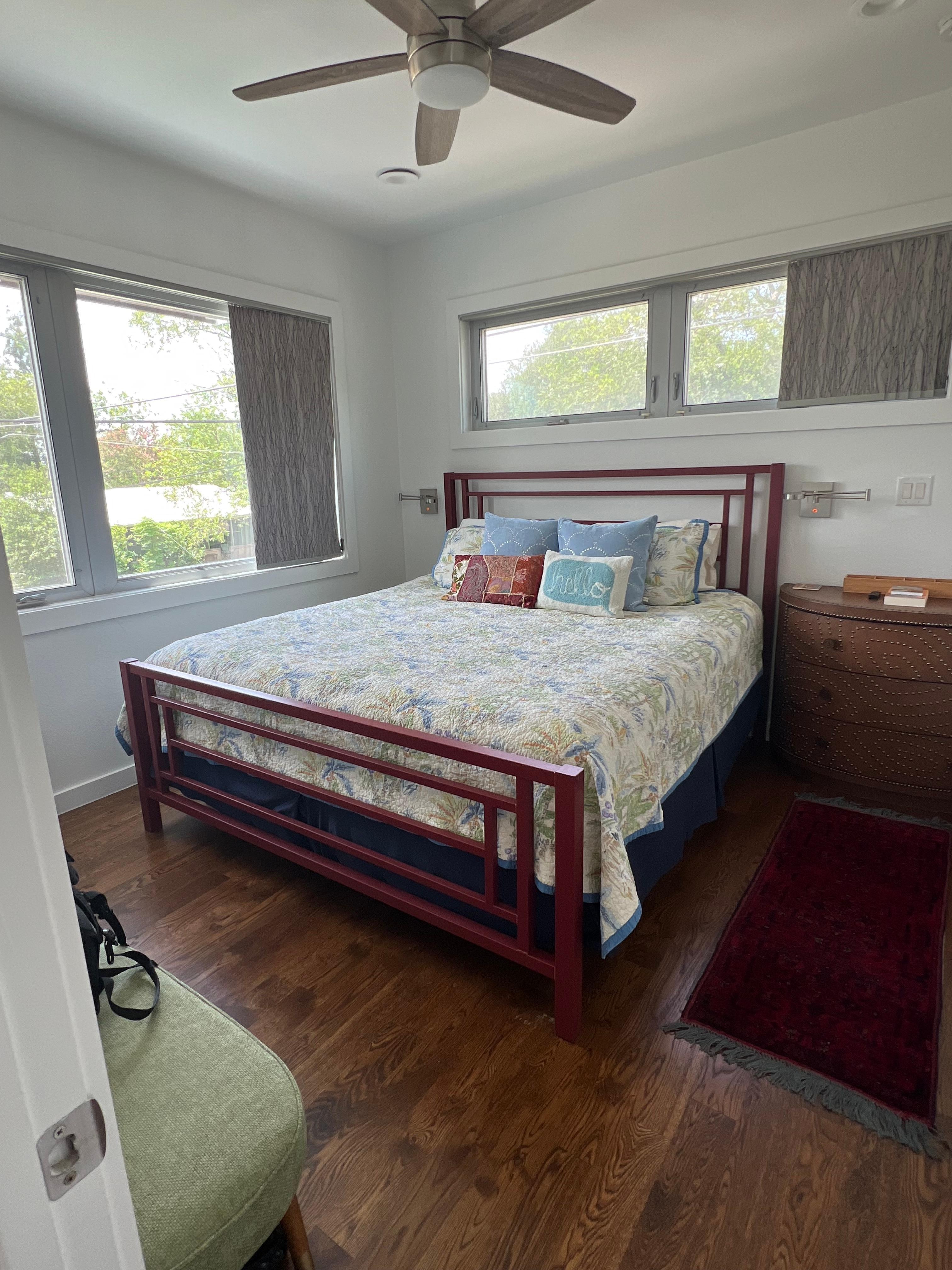 Relaxing sky views from the rooftop deck