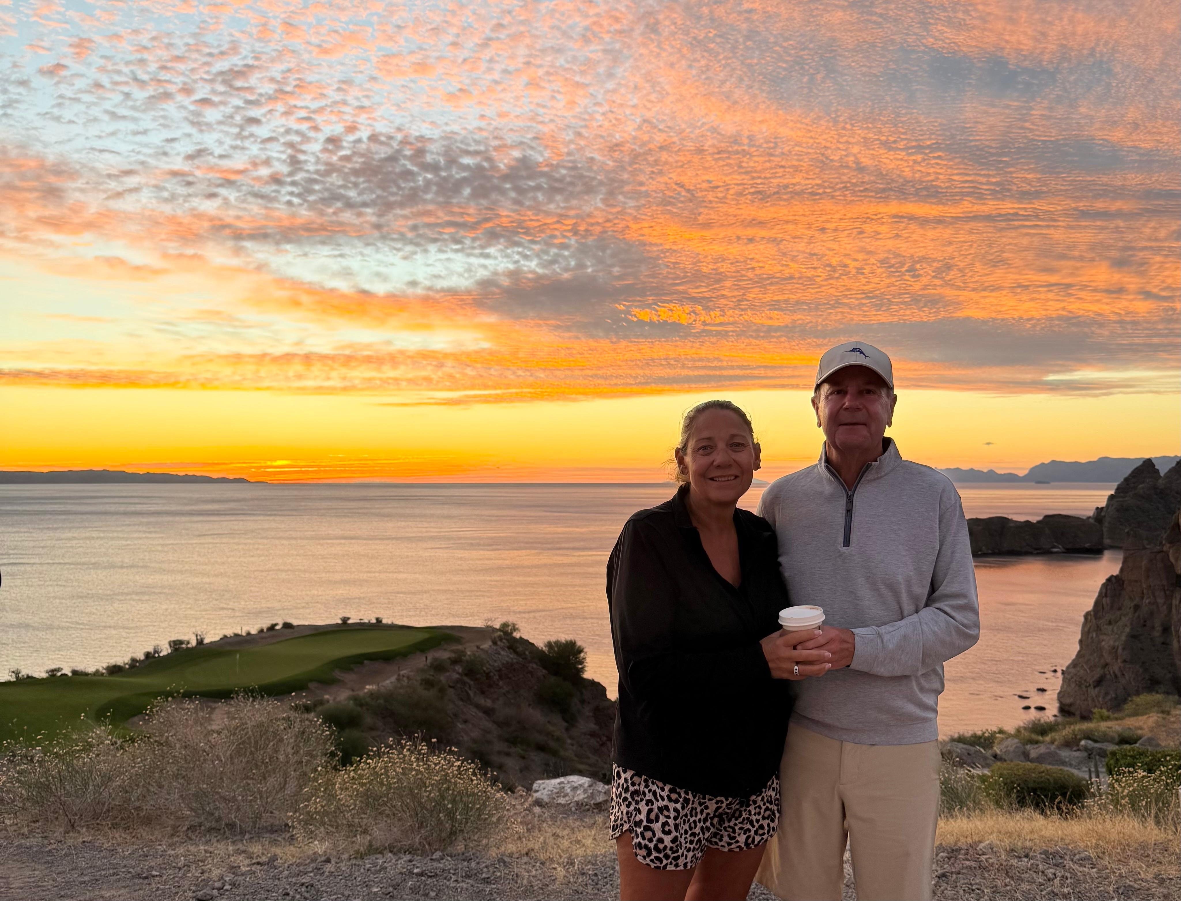 Sunrise at the 17th hole.