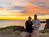 Sunrise at the 17th hole.