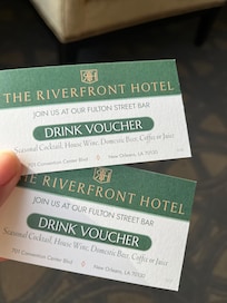 Complimentary drinks
