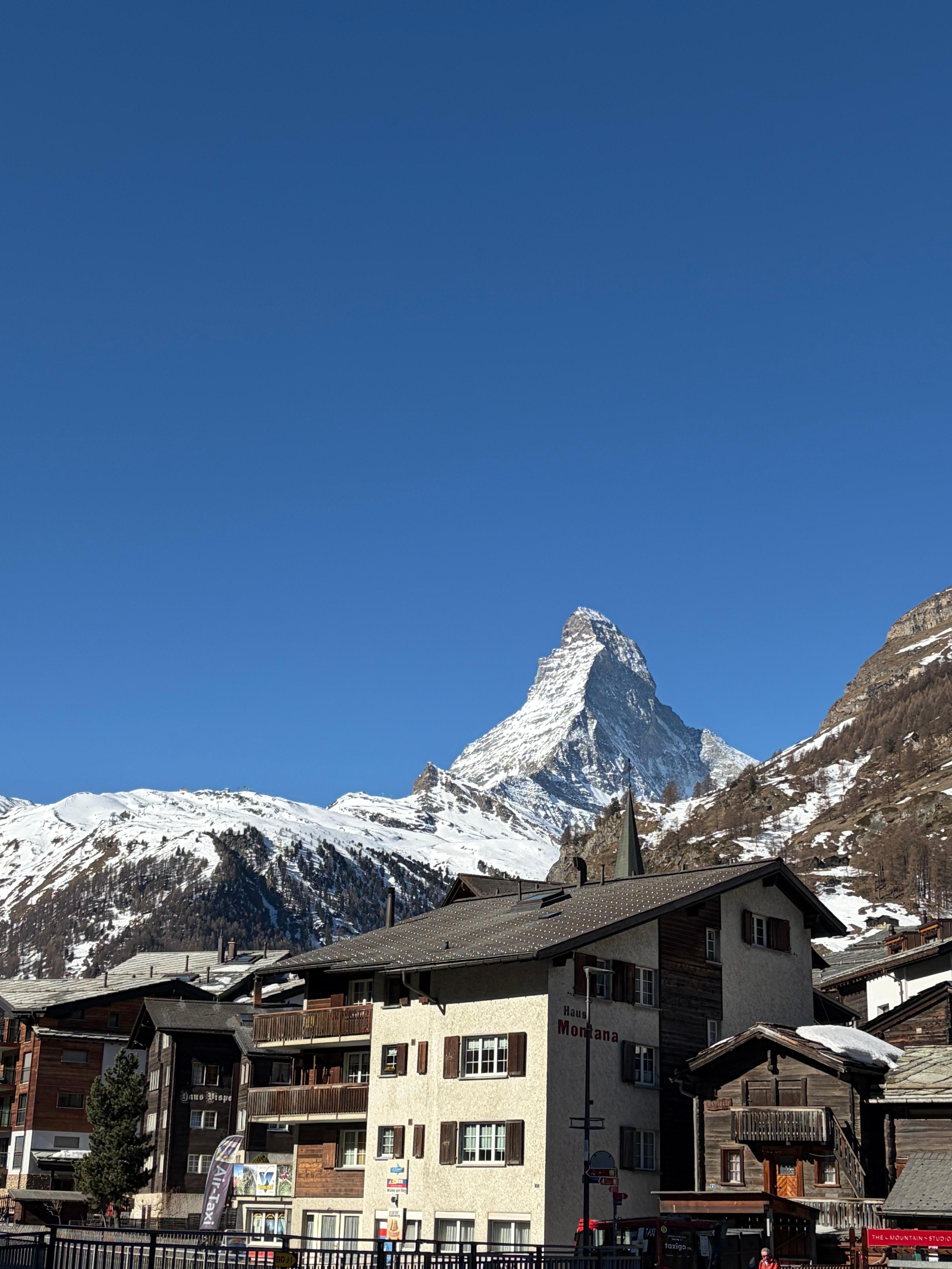 Matterhorn View from breakfast room