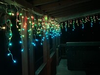 It was Christmas and house was decorated nicely