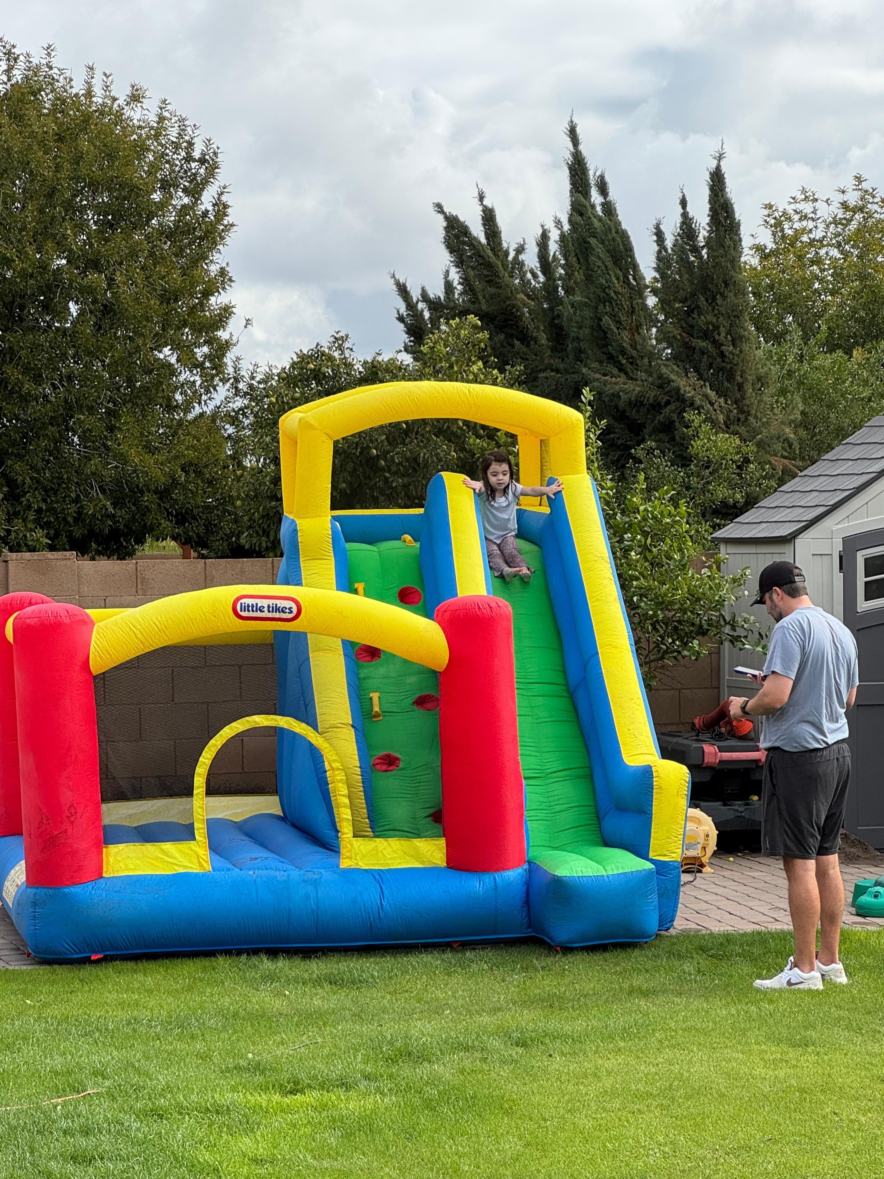 Bouncy house big hit. 