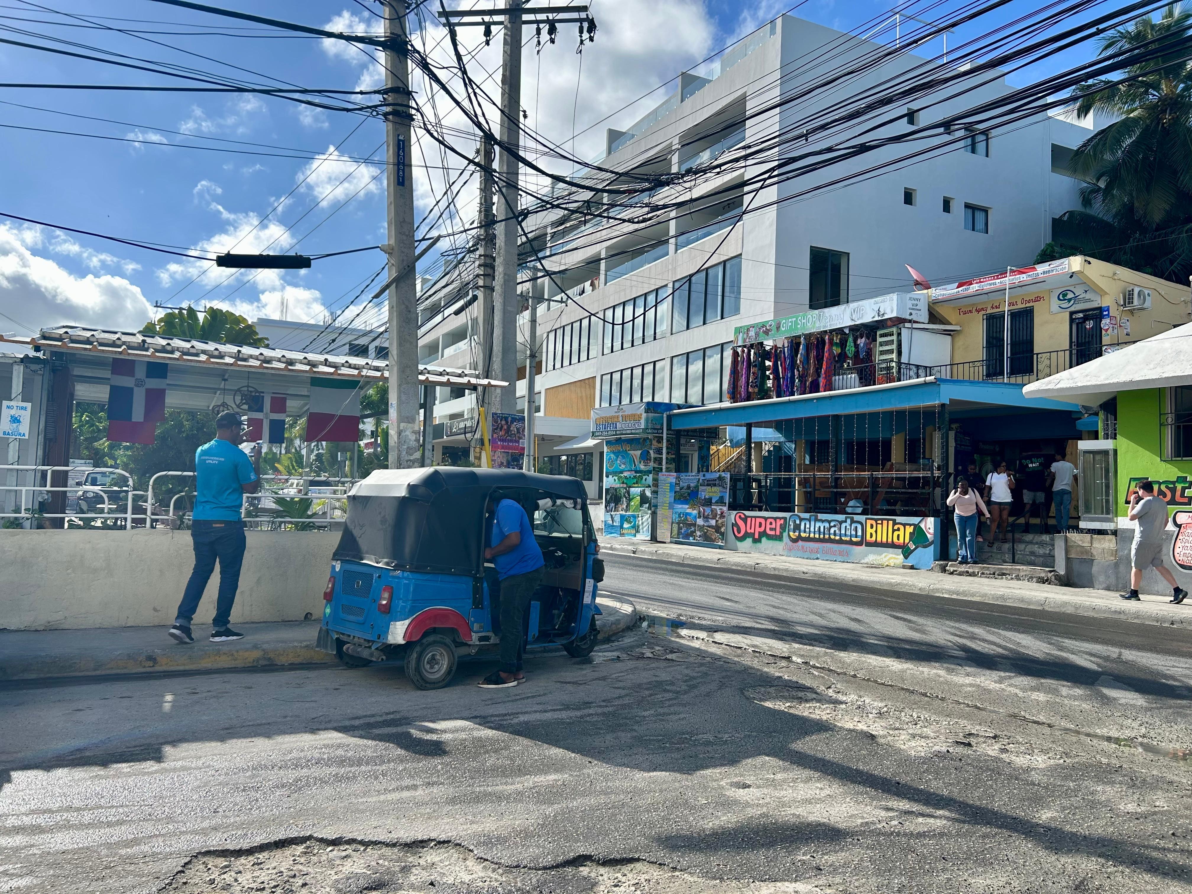 a block away, 2-minute walk from most group/ van tour pick ups