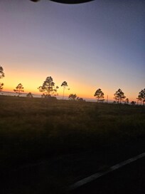 View from a golf cart ride headed to Windmark's Village Center.
