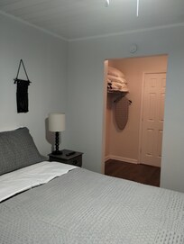Easy access to laundry and bathroom.