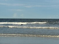 The beach was beautiful