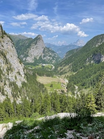 Looking down towards Residence Edelweiss