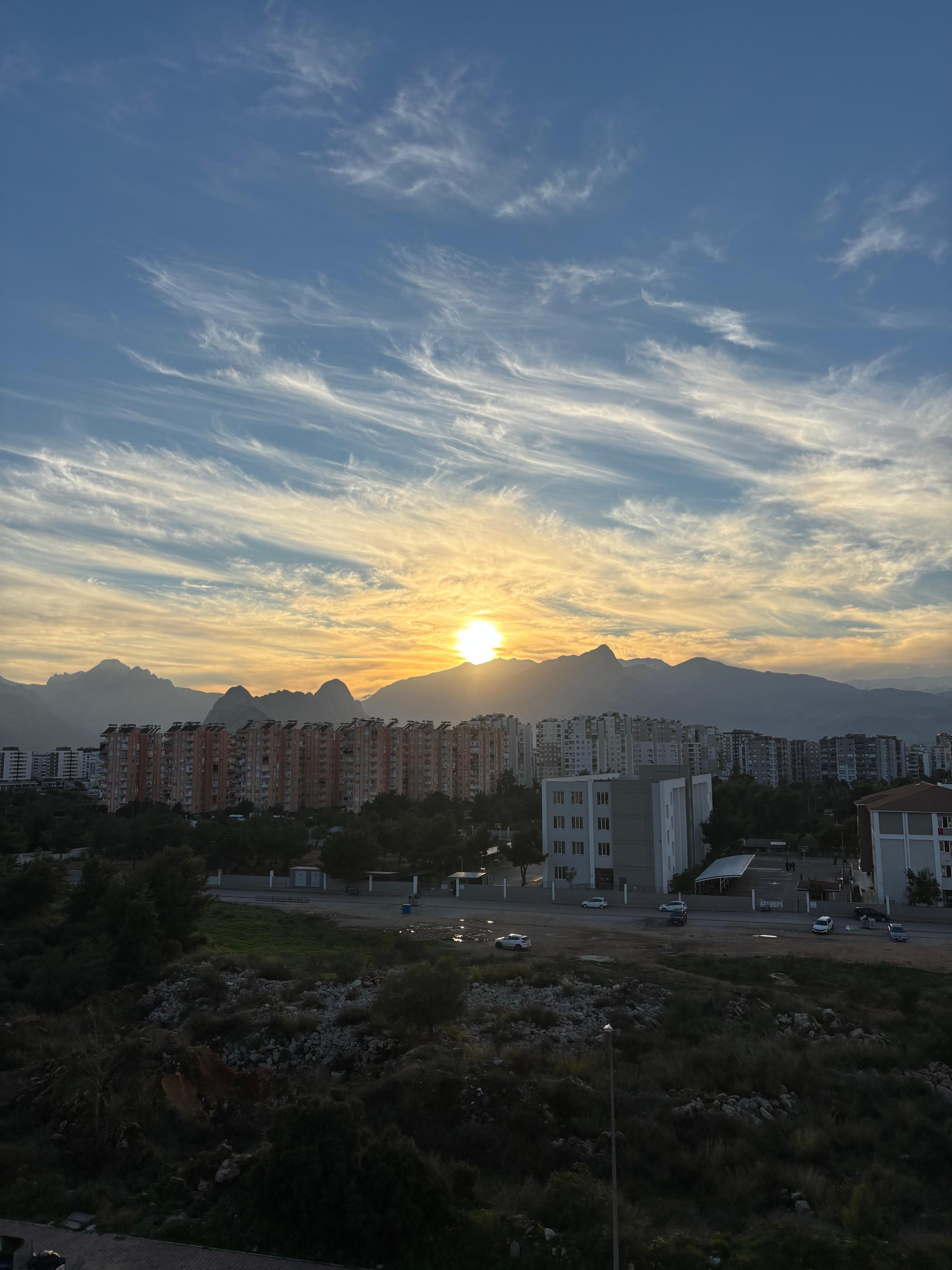 Sunset from balcony room 