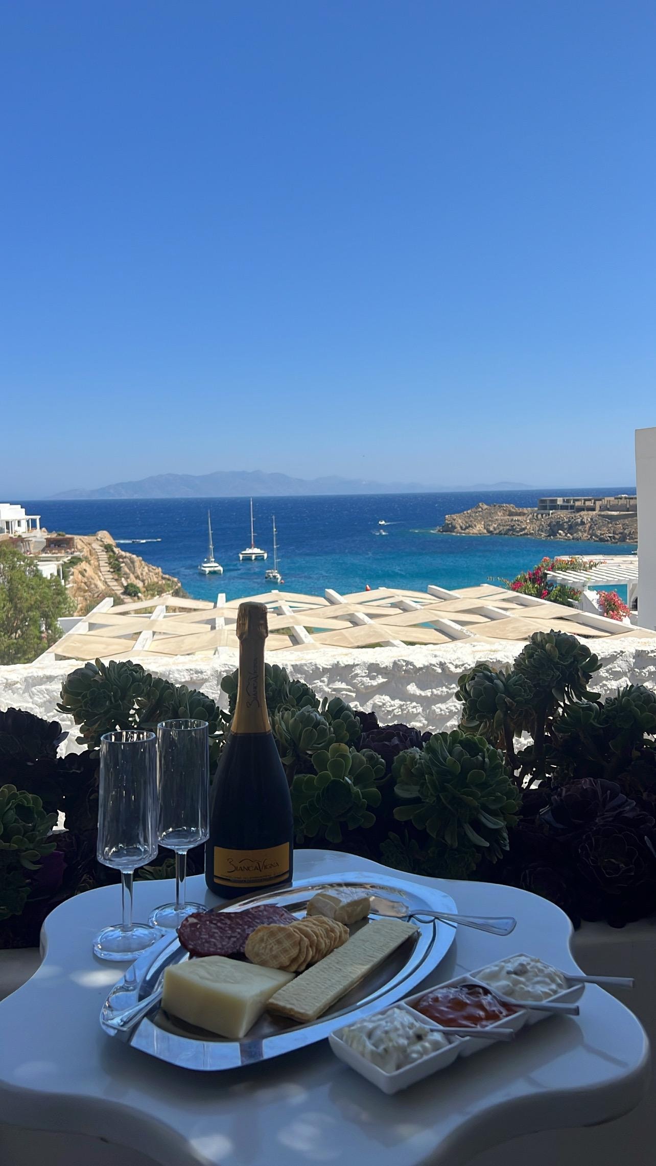 Great view for a wine and spread. 