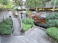 The park opposite the Sheraton.