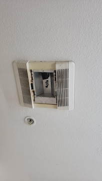 Broken light in bathroom