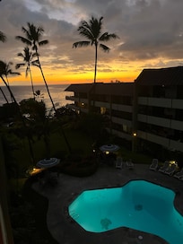 Sunset view from the balcony
